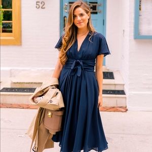 Gap Meets Glam Navy Jane Dress